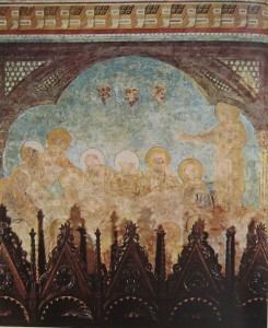 Cimabue: Trapasso della Vergine, cm. 350 x 320, Chiesa superiore di San Francesco (abside), Assisi.